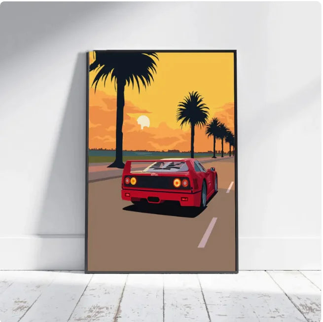 F1 Racing Luxe Abstract Canvas Art Print