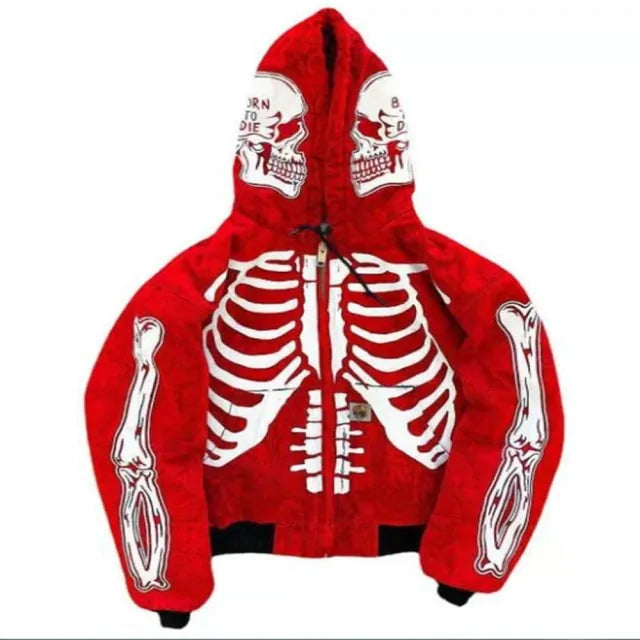 Skeleton Print Hoodie