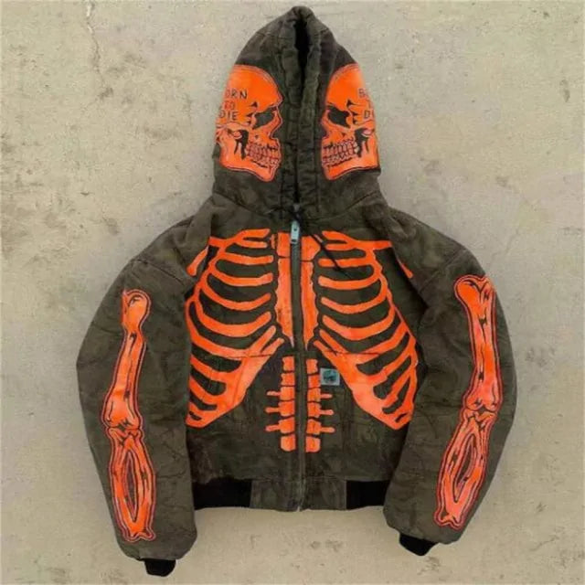 Skeleton Print Hoodie