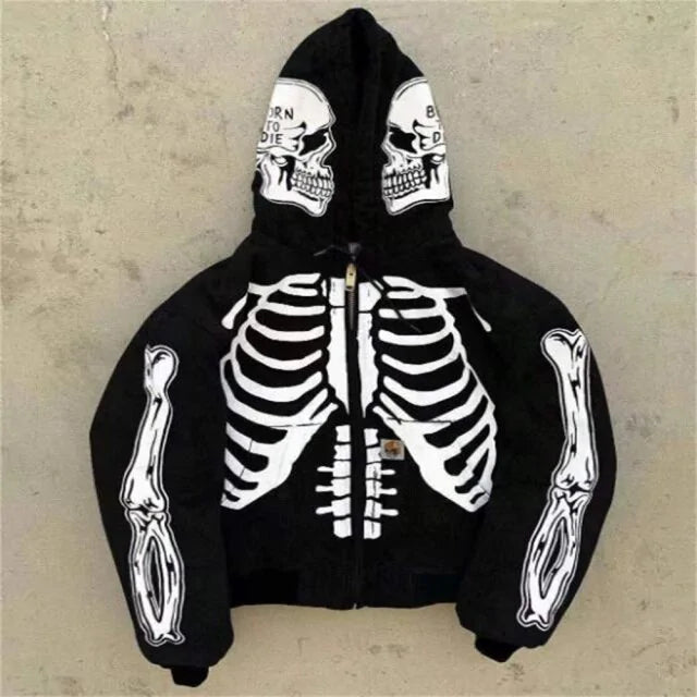 Skeleton Print Hoodie