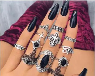 Goth Rings Set