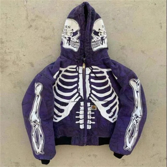 Skeleton Print Hoodie